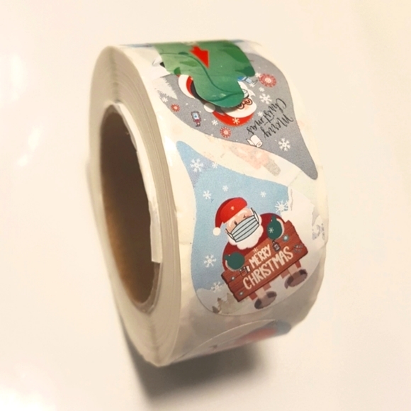 🎅🏼500 pcs Merry Christmas Stickers Santa Claus Stickers Thank You Stickers - Picture 4 of 7